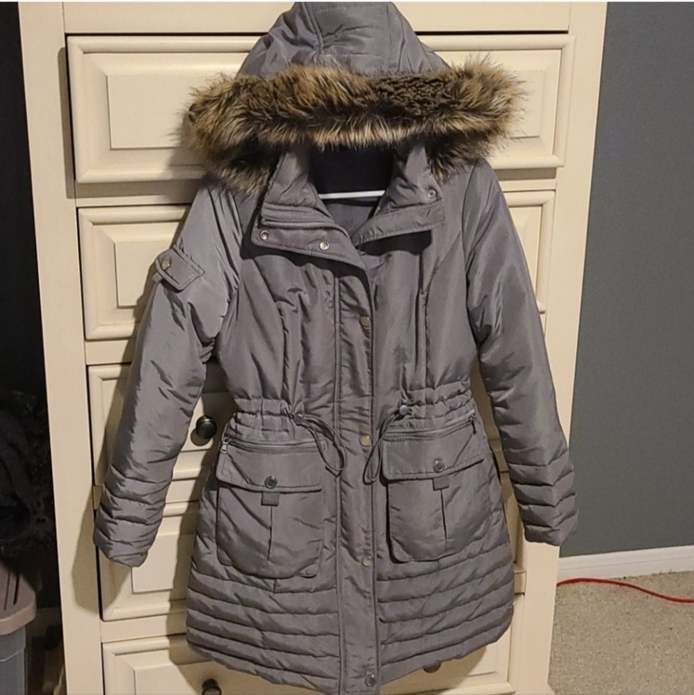 Keneth Cole Hooded Down Coat sz S